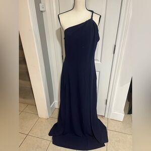 Women’s One Shoulder Formal Prom Wedding Maxi Elegant Cocktail Evening Long Gown